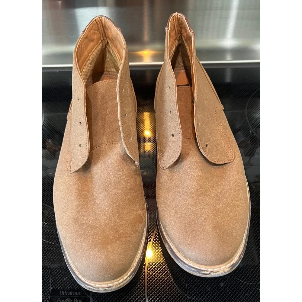 Madden Men M-Gamma Tan Faux Suede Chukka Desert Boots Size 11 Round Toe Casual